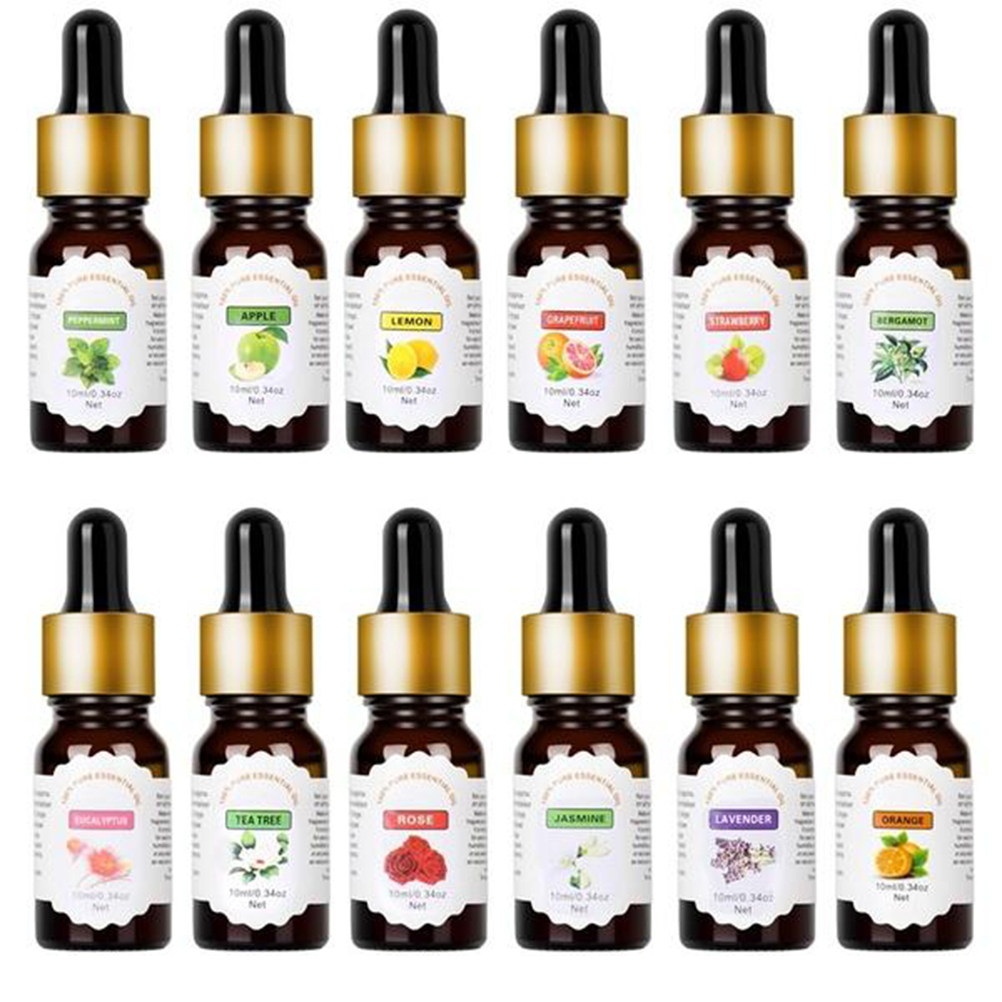 Aromatherapy Diffuser - น้ำมันหอมระเหยเลมอนบริสุทธิ์ 10 มล. ละลายน้ำได้ สำหรับเครื่องเพิ่มความชื้น เครื่องพ่นอโรมา