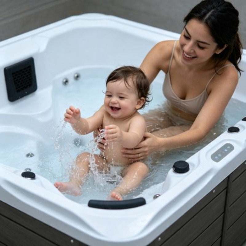 อ่างน้ำร้อนสปาจากุซซี่อะคริลิก - Hot Tub บทวิจารณ์และราคา