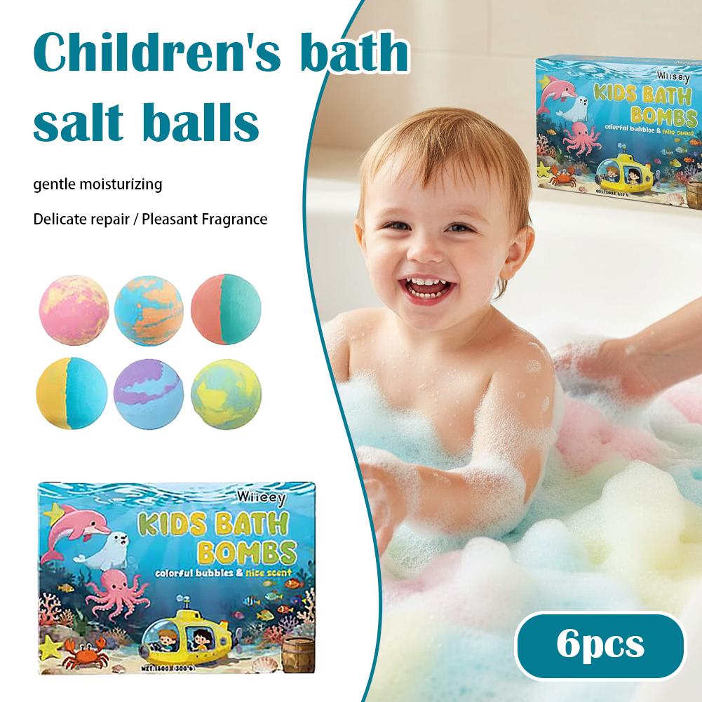 6 ชิ้น ชุดระเบิดอาบน้ำสำหรับเด - Bath Salts บทวิจารณ์และราคา