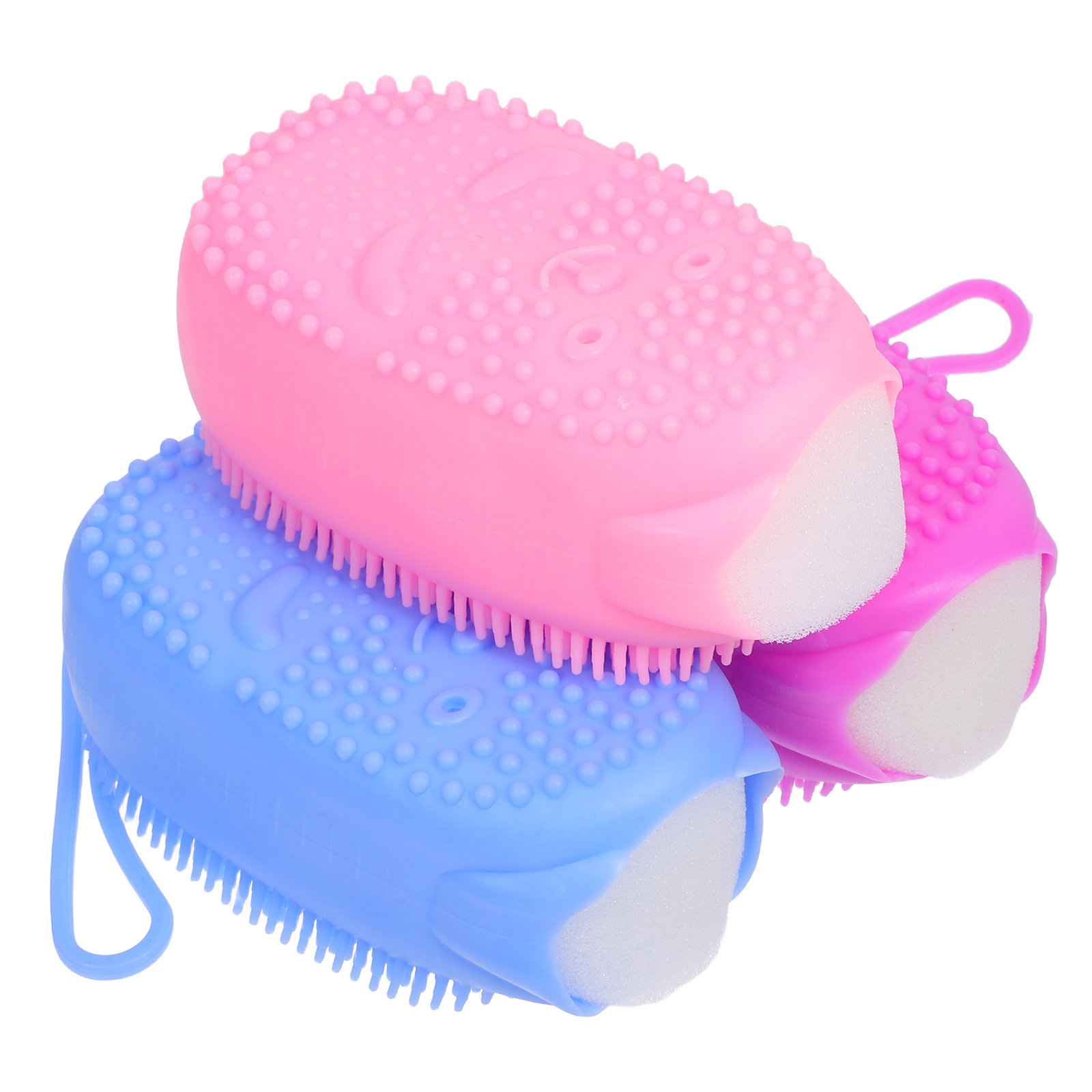 3 ชิ้น ฟองน้ำขัดตัวซิลิโคนสองด - Body Brush บทวิจารณ์และราคา