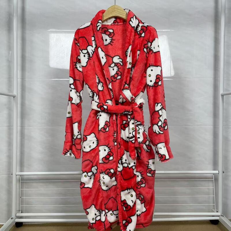 ชุดนอนเฮลโลคิตตี้ใหม่ฤดูใบไม้ร - Bathrobe บทวิจารณ์และราคา
